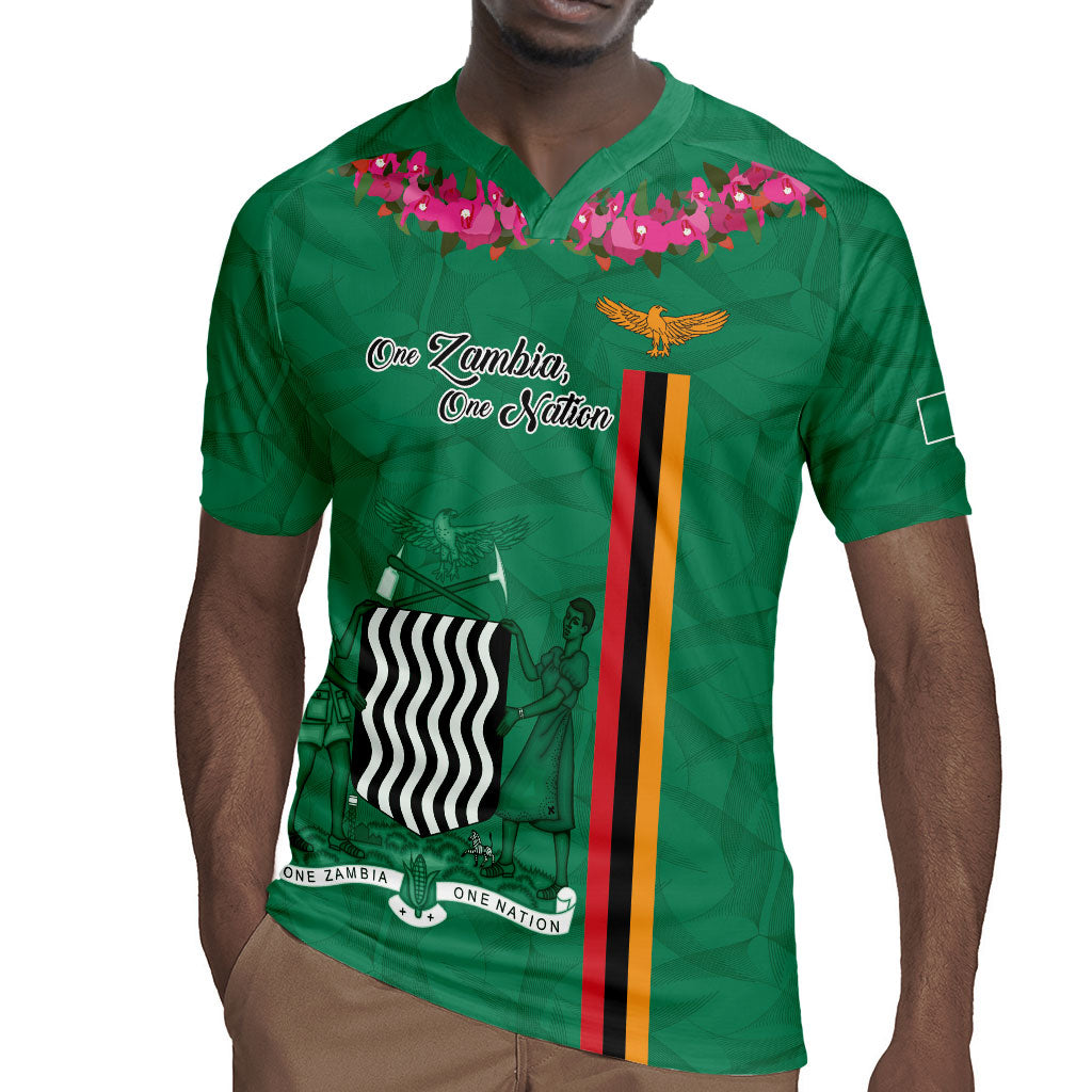 Personalized One Zambia One Nation Rugby Jersey Happy Independence Day