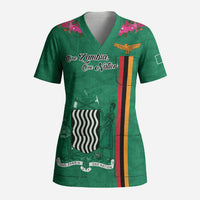 Personalized One Zambia One Nation Scrub Top Happy Independence Day