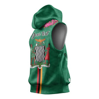 Personalized One Zambia One Nation Sleeveless Hoodie Happy Independence Day