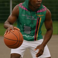 Personalized One Zambia One Nation Sleeveless Hoodie Happy Independence Day