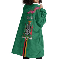 Personalized One Zambia One Nation Wearable Blanket Hoodie Happy Independence Day