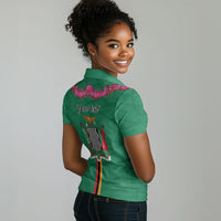 Personalized One Zambia One Nation Women Polo Shirt Happy Independence Day
