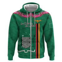 Personalized One Zambia One Nation Zip Hoodie Happy Independence Day