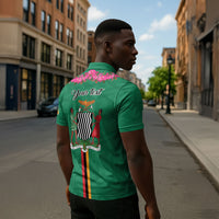 Personalized One Zambia One Nation Zipper Polo Shirt Happy Independence Day