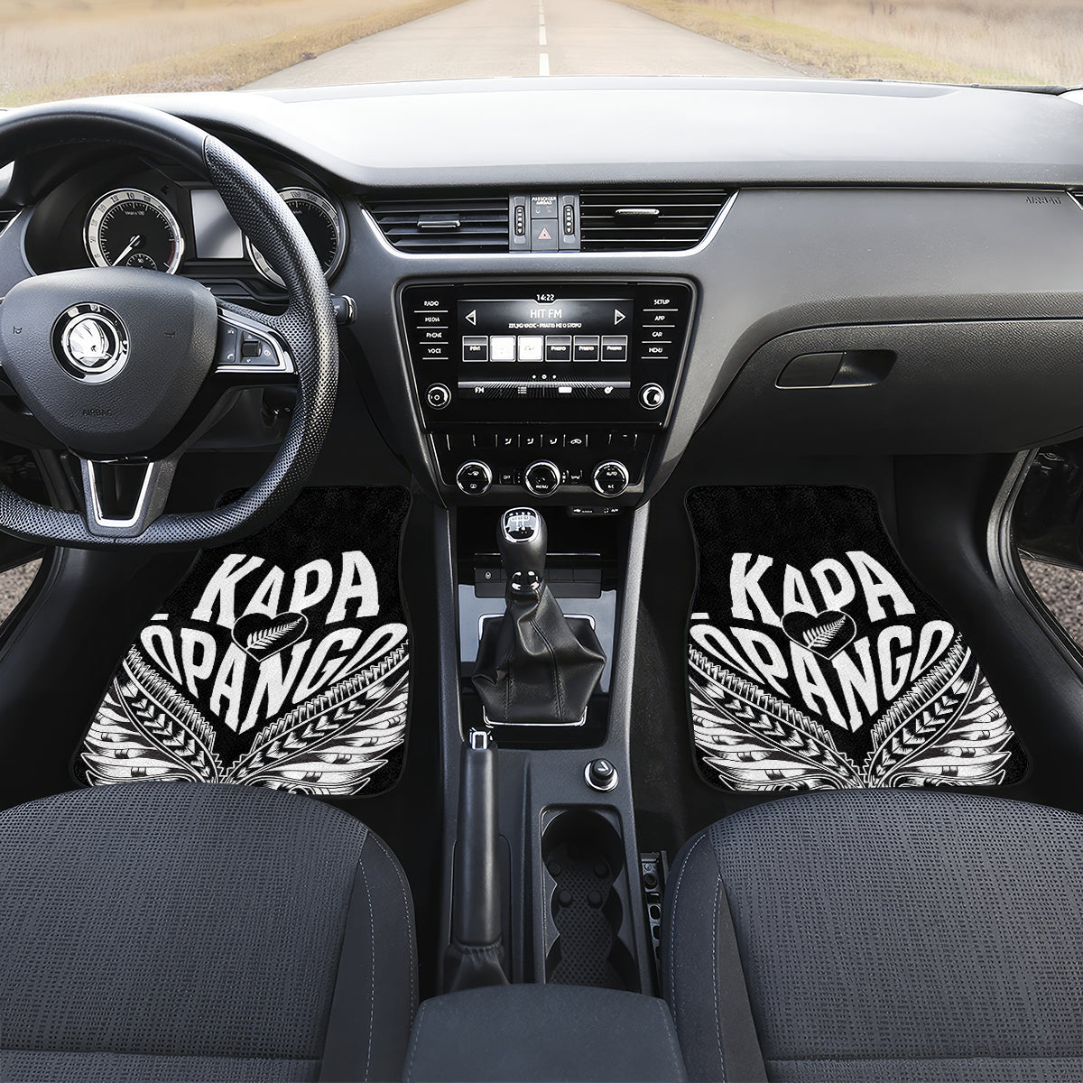 Custom New Zealand Rugby Car Mats NZ Opango Forever Silver Fern Heart - Wonder Print Shop