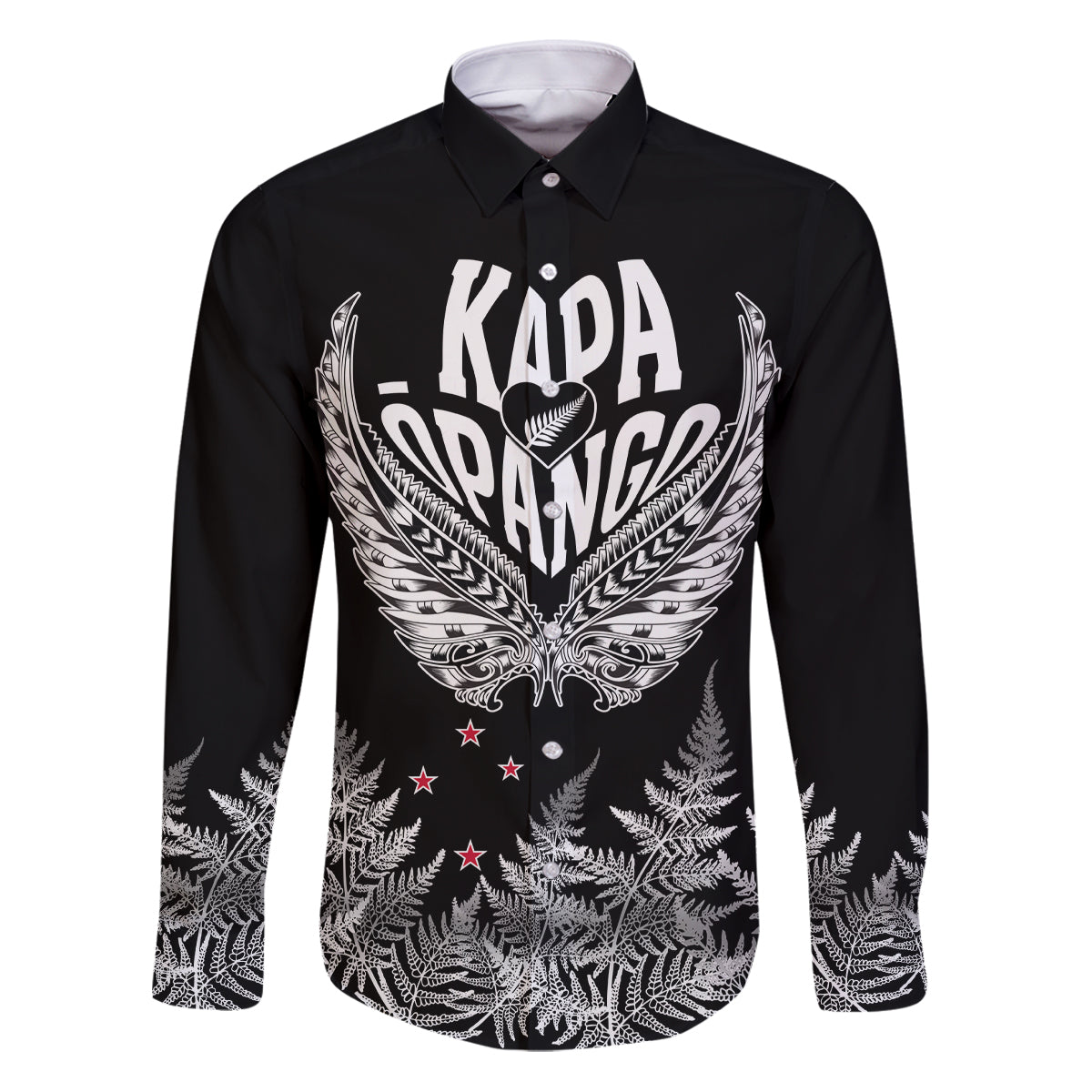 Custom New Zealand Rugby Family Matching Puletasi Dress and Hawaiian Shirt NZ Opango Forever Silver Fern Heart - Wonder Print Shop