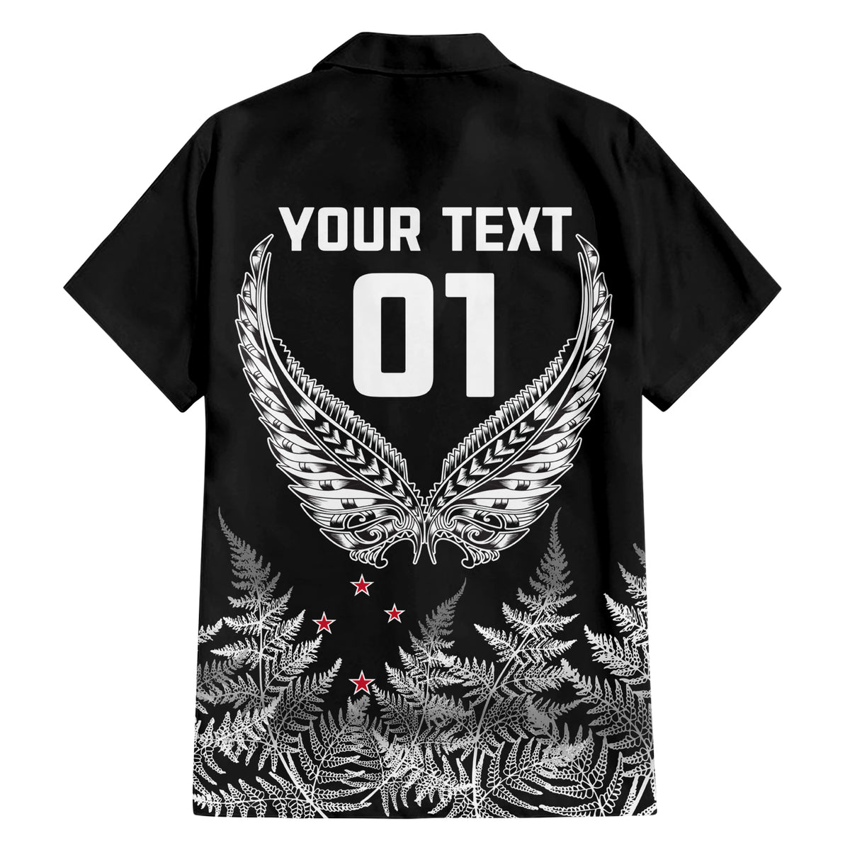 Custom New Zealand Rugby Hawaiian Shirt NZ Opango Forever Silver Fern Heart - Wonder Print Shop