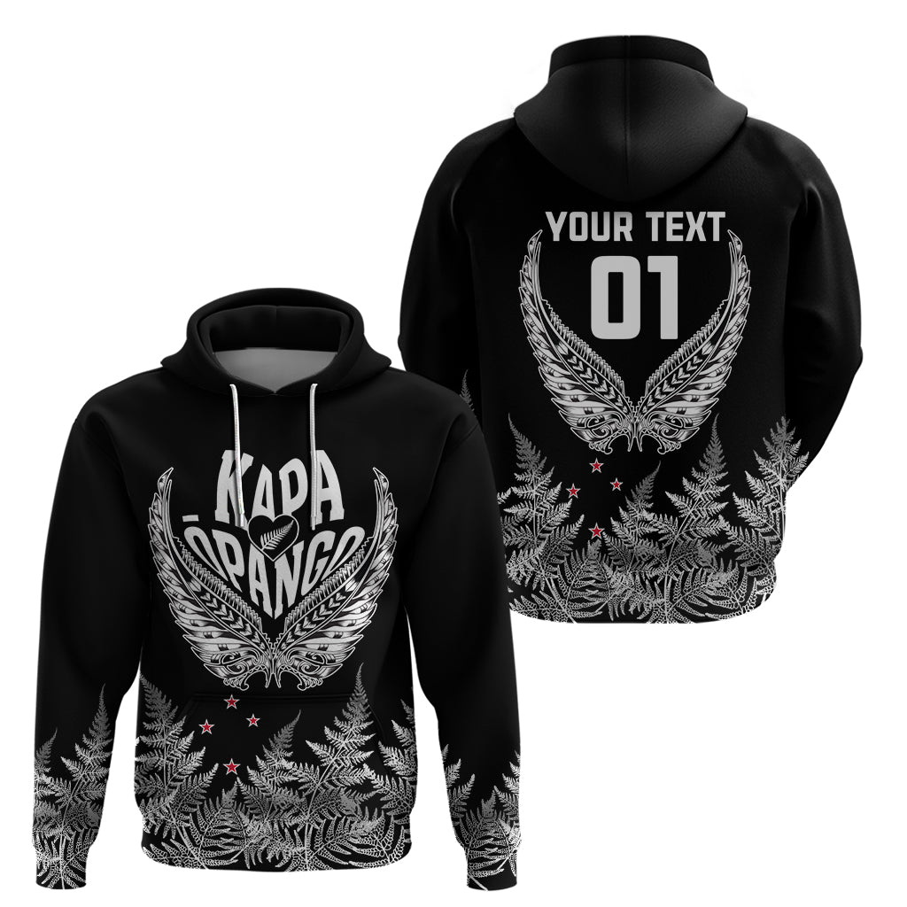 Custom New Zealand Rugby Hoodie NZ Opango Forever Silver Fern Heart - Wonder Print Shop