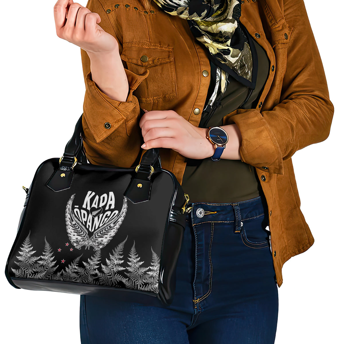 custom-new-zealand-rugby-shoulder-handbag-nz-opango-forever-silver-fern-heart