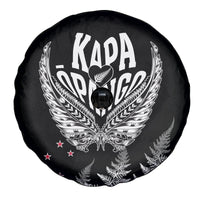 Custom New Zealand Rugby Spare Tire Cover NZ Opango Forever Silver Fern Heart - Wonder Print Shop