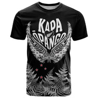 Custom New Zealand Rugby T Shirt NZ Opango Forever Silver Fern Heart - Wonder Print Shop