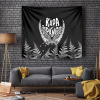 Custom New Zealand Rugby Tapestry NZ Opango Forever Silver Fern Heart - Wonder Print Shop