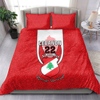 Lebanon Independence Day Bedding Set Lebanese Coat Of Arms Islamic Pattern - Wonder Print Shop