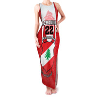 Personalised Lebanon Independence Day Family Matching Tank Maxi Dress and Hawaiian Shirt Lebanese Coat Of Arms Islamic Pattern - Wonder Print Shop