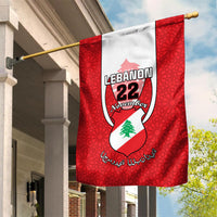 Lebanon Independence Day Garden Flag Lebanese Coat Of Arms Islamic Pattern - Wonder Print Shop