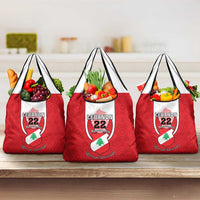 Personalised Lebanon Independence Day Grocery Bag Lebanese Coat Of Arms Islamic Pattern