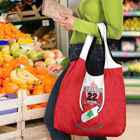 Personalised Lebanon Independence Day Grocery Bag Lebanese Coat Of Arms Islamic Pattern