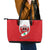 Lebanon Independence Day Leather Tote Bag Lebanese Coat Of Arms Islamic Pattern - Wonder Print Shop