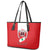 Lebanon Independence Day Leather Tote Bag Lebanese Coat Of Arms Islamic Pattern - Wonder Print Shop