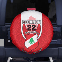 Lebanon Independence Day Spare Tire Cover Lebanese Coat Of Arms Islamic Pattern - Wonder Print Shop