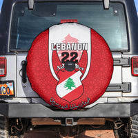 Lebanon Independence Day Spare Tire Cover Lebanese Coat Of Arms Islamic Pattern - Wonder Print Shop