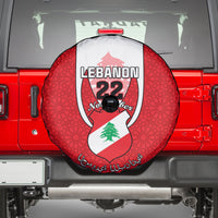 Lebanon Independence Day Spare Tire Cover Lebanese Coat Of Arms Islamic Pattern - Wonder Print Shop