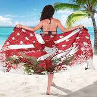 Denmark Christmas Sarong Coquette Bow With Swan - Wonder Print Shop