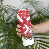 Denmark Christmas Skinny Tumbler Coquette Bow With Swan - Wonder Print Shop