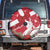 Denmark Christmas Spare Tire Cover Coquette Bow With Swan - Wonder Print Shop