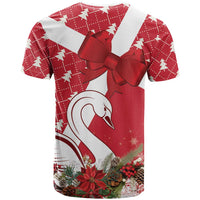 Denmark Christmas T Shirt Coquette Bow With Swan - Wonder Print Shop