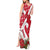 Denmark Christmas Tank Maxi Dress Coquette Bow With Swan - Wonder Print Shop