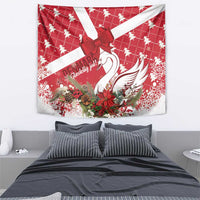 Denmark Christmas Tapestry Coquette Bow With Swan - Wonder Print Shop