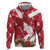 Denmark Christmas Zip Hoodie Coquette Bow With Swan - Wonder Print Shop