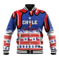 Personalized Feliz Navidad Chile Santa Claus Baseball Jacket Chilli Christmas - Wonder Print Shop