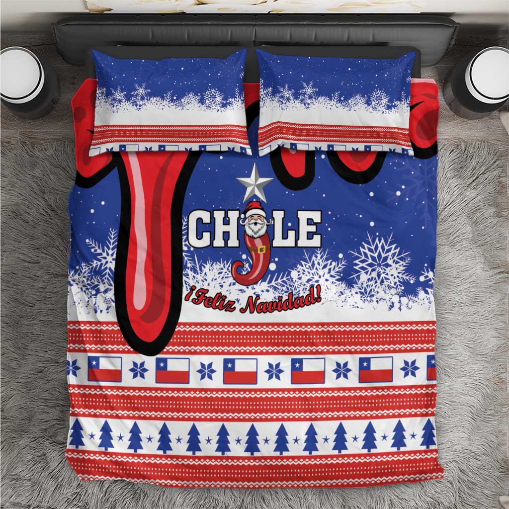 Feliz Navidad Chile Santa Claus Bedding Set Chilli Christmas - Wonder Print Shop