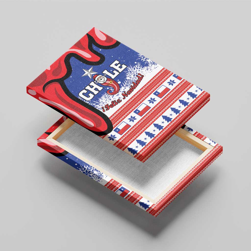 Feliz Navidad Chile Santa Claus Canvas Wall Art Chilli Christmas - Wonder Print Shop