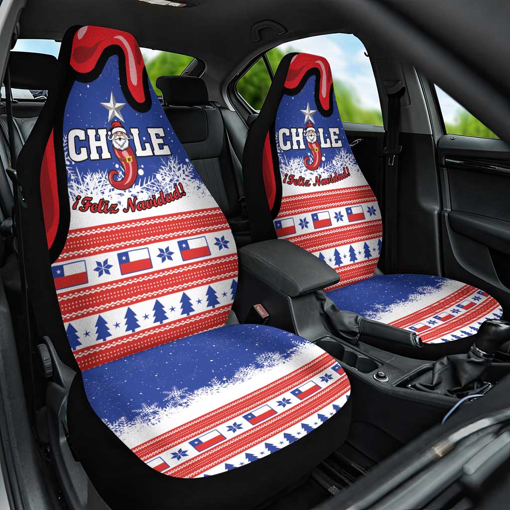 Feliz Navidad Chile Santa Claus Car Seat Cover Chilli Christmas - Wonder Print Shop