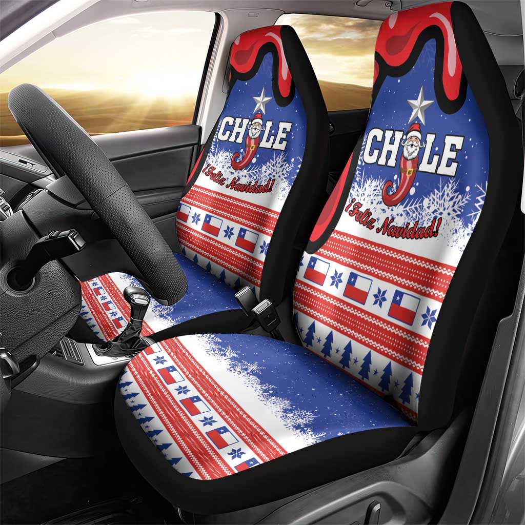 Feliz Navidad Chile Santa Claus Car Seat Cover Chilli Christmas - Wonder Print Shop
