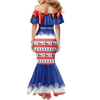 Personalized Feliz Navidad Chile Santa Claus Family Matching Mermaid Dress and Hawaiian Shirt Chilli Christmas - Wonder Print Shop