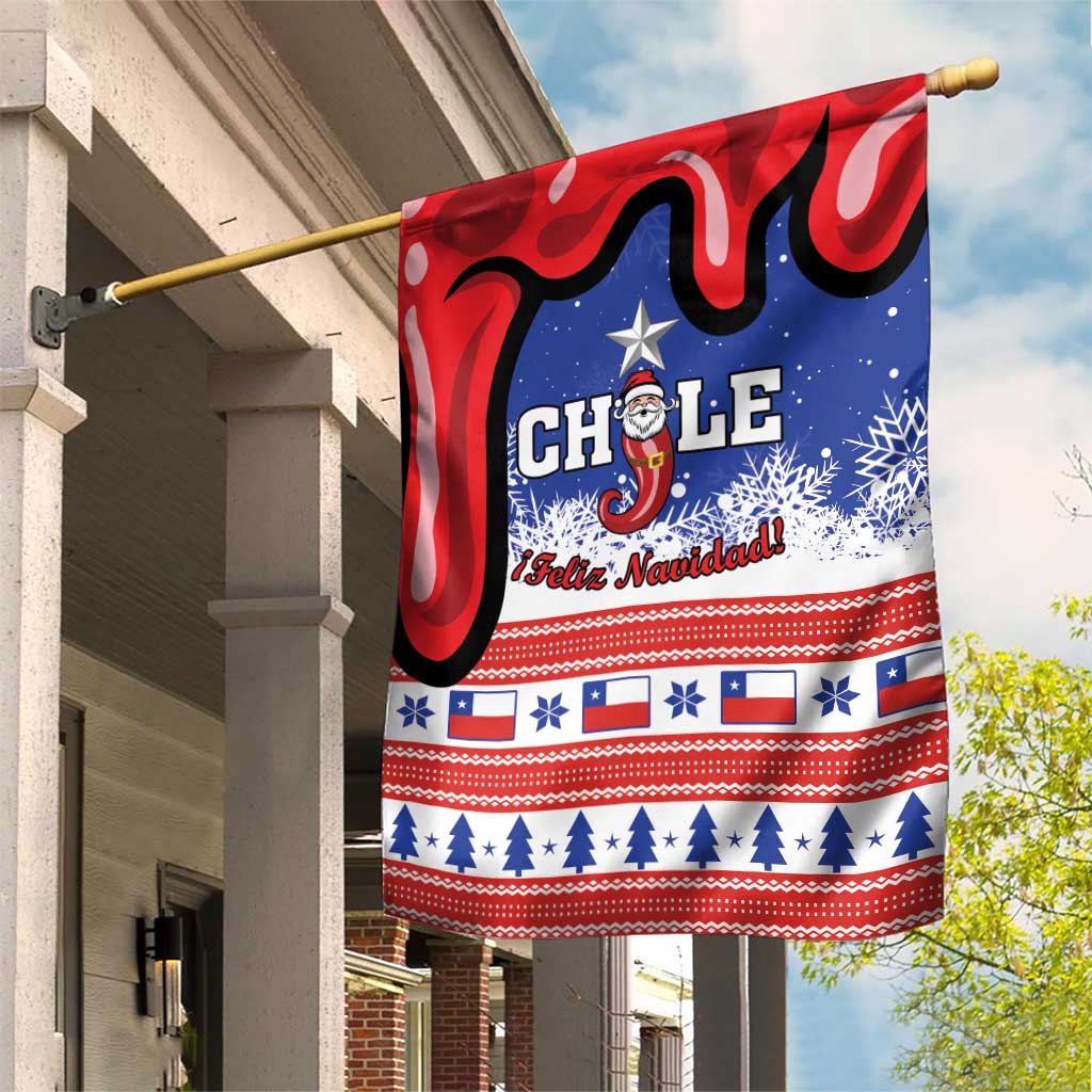 Feliz Navidad Chile Santa Claus Garden Flag Chilli Christmas - Wonder Print Shop