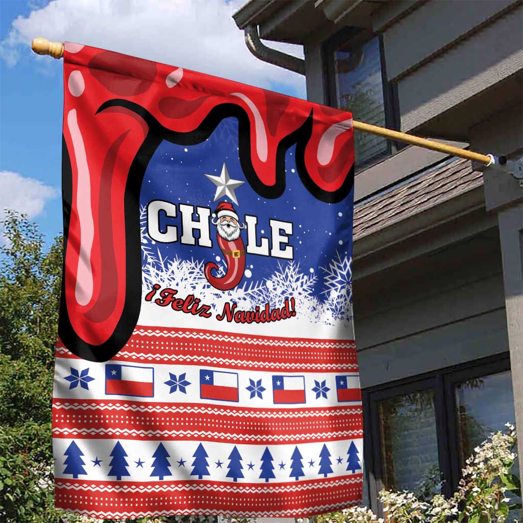 Feliz Navidad Chile Santa Claus Garden Flag Chilli Christmas - Wonder Print Shop