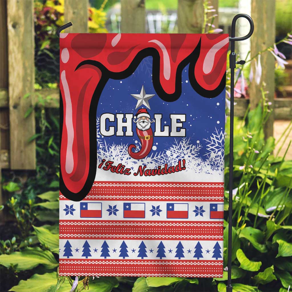 Feliz Navidad Chile Santa Claus Garden Flag Chilli Christmas - Wonder Print Shop