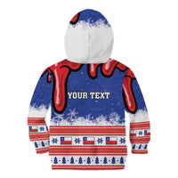 Personalized Feliz Navidad Chile Santa Claus Kid Hoodie Chilli Christmas - Wonder Print Shop