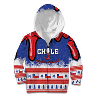 Personalized Feliz Navidad Chile Santa Claus Kid Hoodie Chilli Christmas - Wonder Print Shop