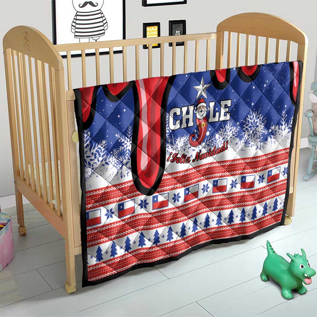 Feliz Navidad Chile Santa Claus Quilt Chilli Christmas - Wonder Print Shop