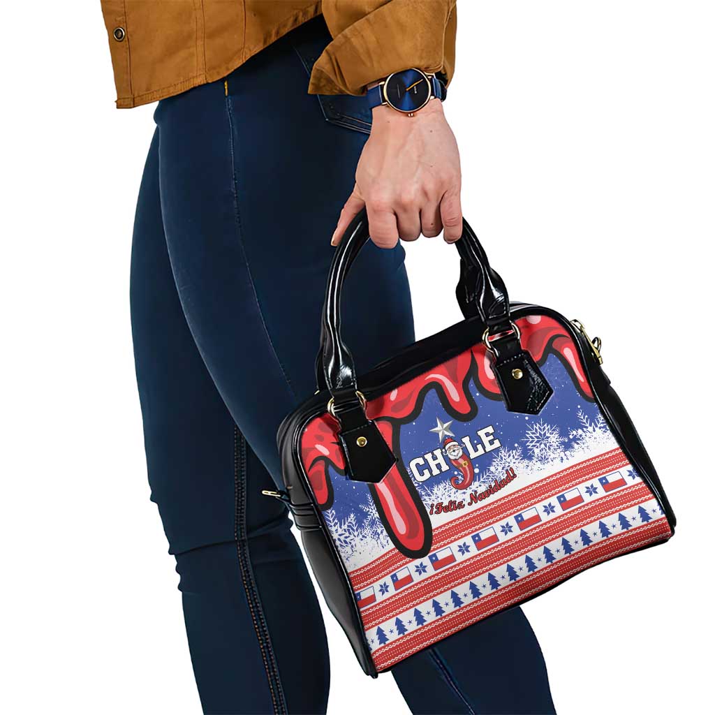 Feliz Navidad Chile Santa Claus Shoulder Handbag Chilli Christmas