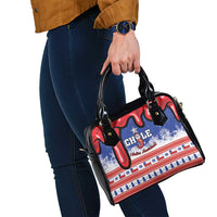 Feliz Navidad Chile Santa Claus Shoulder Handbag Chilli Christmas