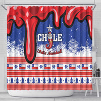 Feliz Navidad Chile Santa Claus Shower Curtain Chilli Christmas