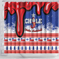 Feliz Navidad Chile Santa Claus Shower Curtain Chilli Christmas