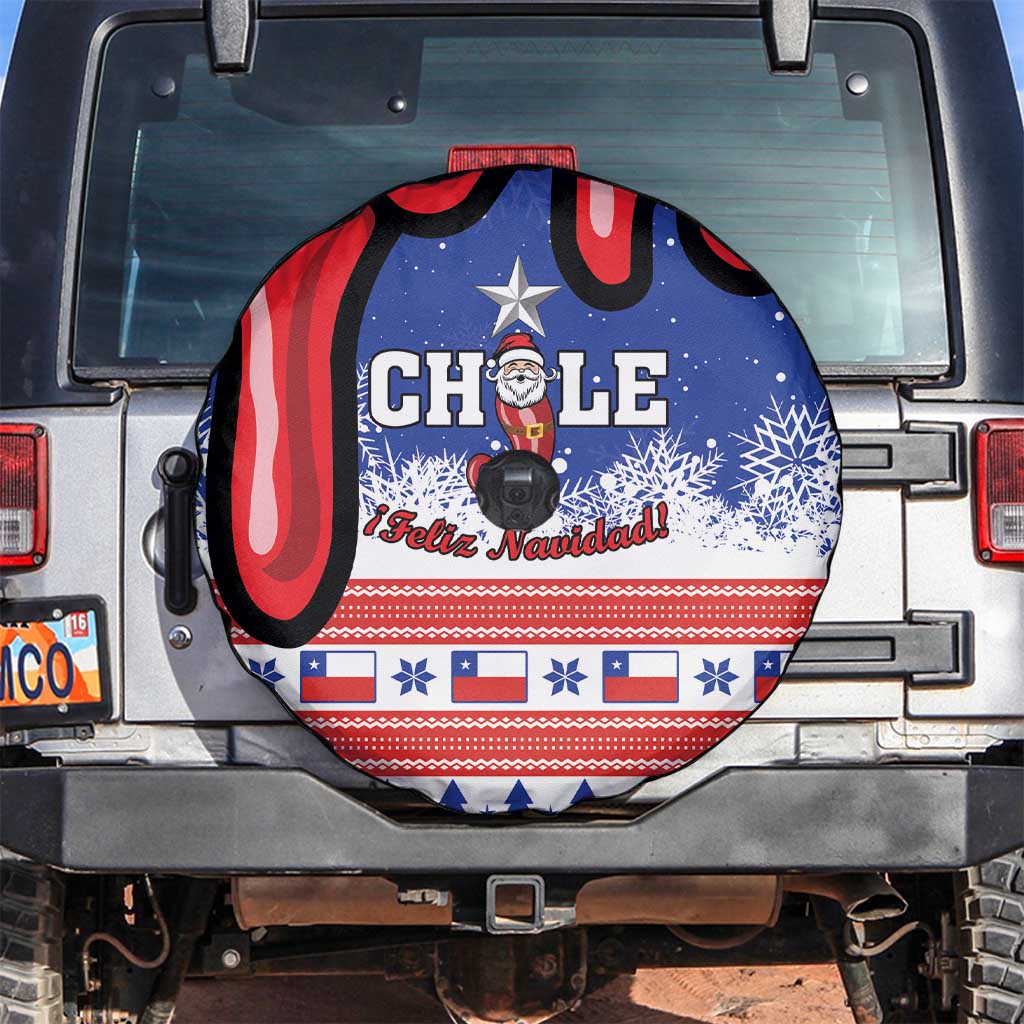 Feliz Navidad Chile Santa Claus Spare Tire Cover Chilli Christmas - Wonder Print Shop